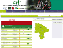 Tablet Screenshot of lescourseshippiquesregionales.com